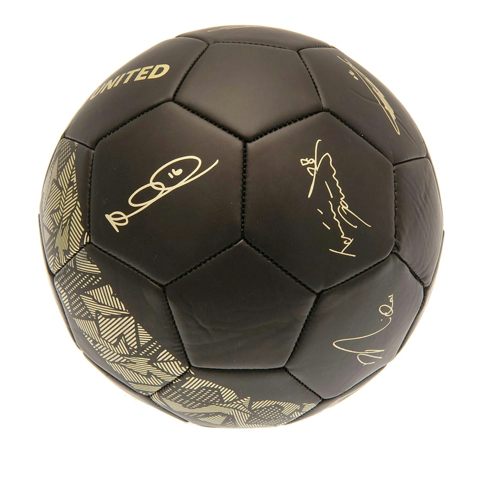 image 1 of West Ham United FC Signature Football - Matt Black/Gold - 1
