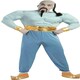 image 1 of Fancy Dress Adult Muscle Lamp - XL