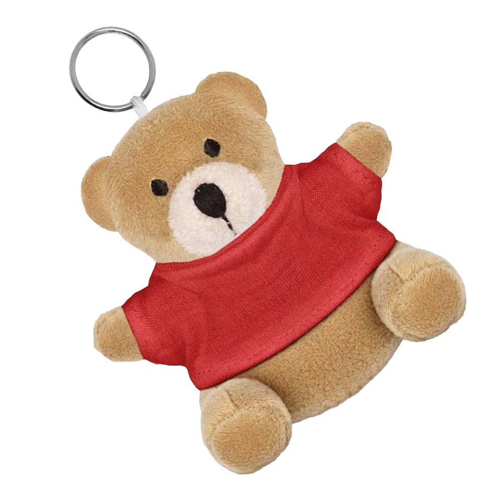 image 1 of MidOcean Teddy Bear Keyring - Red - One Size
