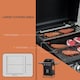 image 4 of Outsunny 3 Burner Gas Grill Portable Barbecue Trolley with Side Shelves