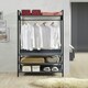 image 7 of Alva Open Wardrobe with 4 Shelves Brown | Oak