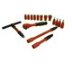 image 3 of 3/8" Drive VDE Insulated Metric Socket and Accessory Tool Kit 16pc Hex + T bar