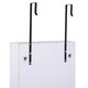 image 8 of HOMCOM Hanging Mirrored Jewel Storage Cabinet Organiser Lockable w/6 LED White