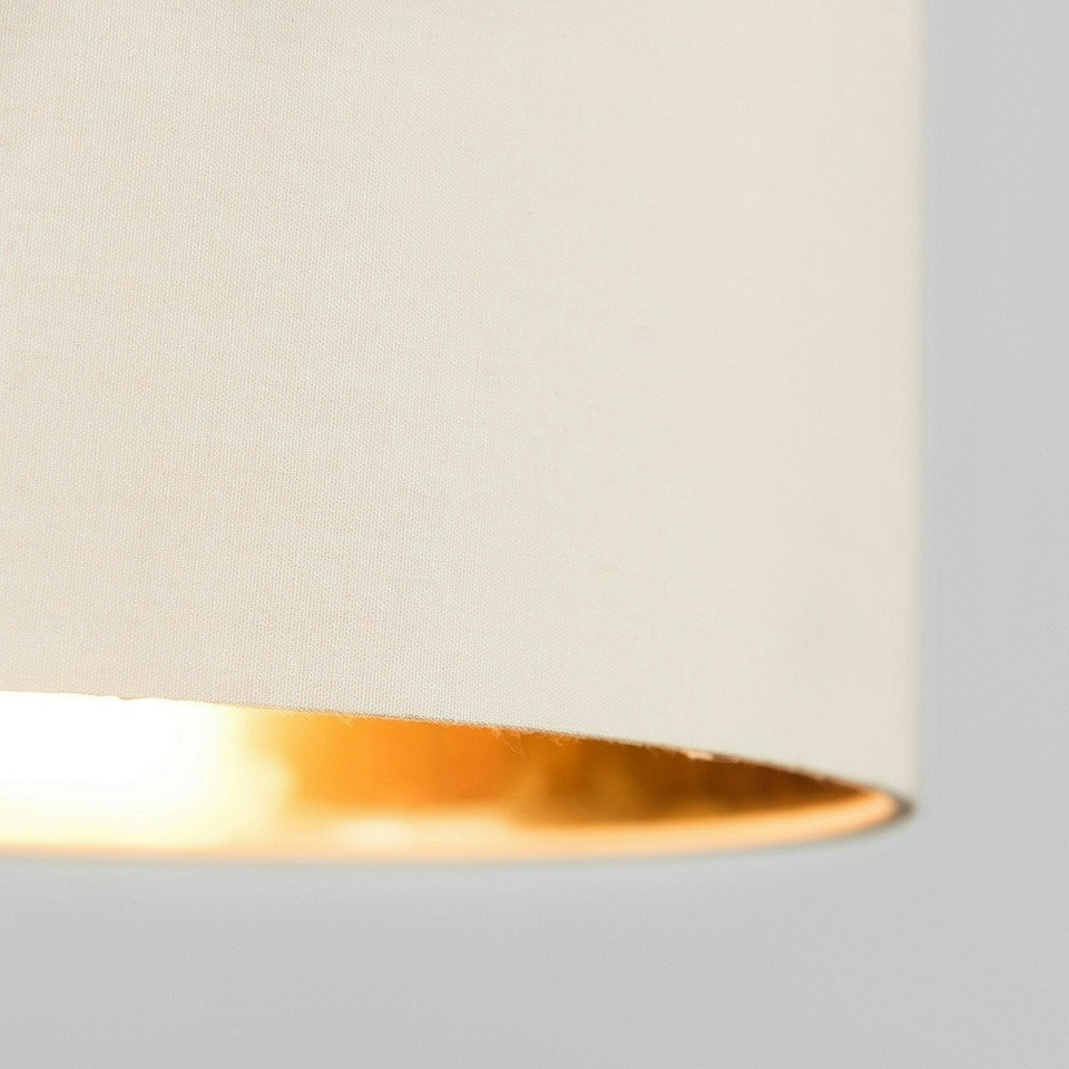 image 1 of ValueLights Modern Beige And Gold Ceiling Pendant Light Shade