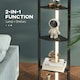 image 8 of HOMCOM Corner Floor Lamp with Dimmable Warm White LED Light, Black
