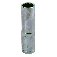 14mm 1/2in Drive Double Deep Long Reach Metric Socket 12 Point Sided Bi-hex