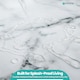 image 7 of Grey & White Marble Polyester Shower Curtain with 12 Hooks - 180x180cm