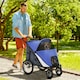 image 6 of PawHut Foldable Pet Stroller with Cushion, for M, L Dogs - Blue