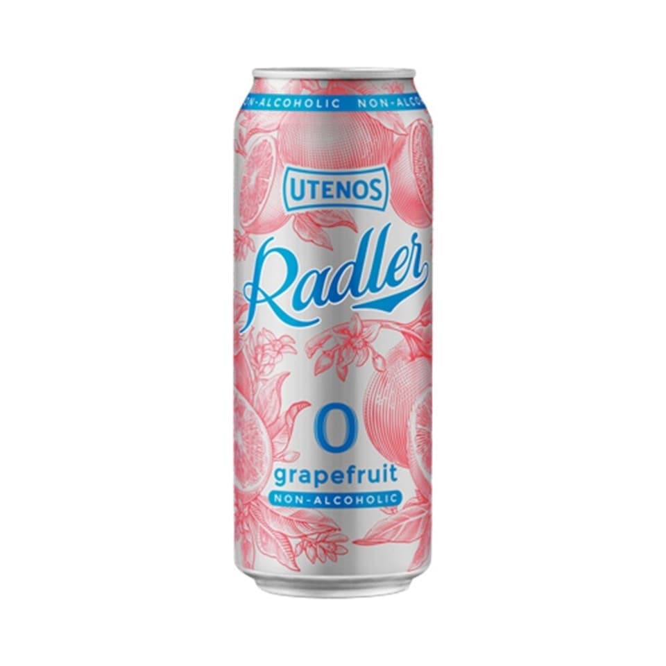 Utenos Non Alcoholic Grapefruit Radler 24 x 500ml