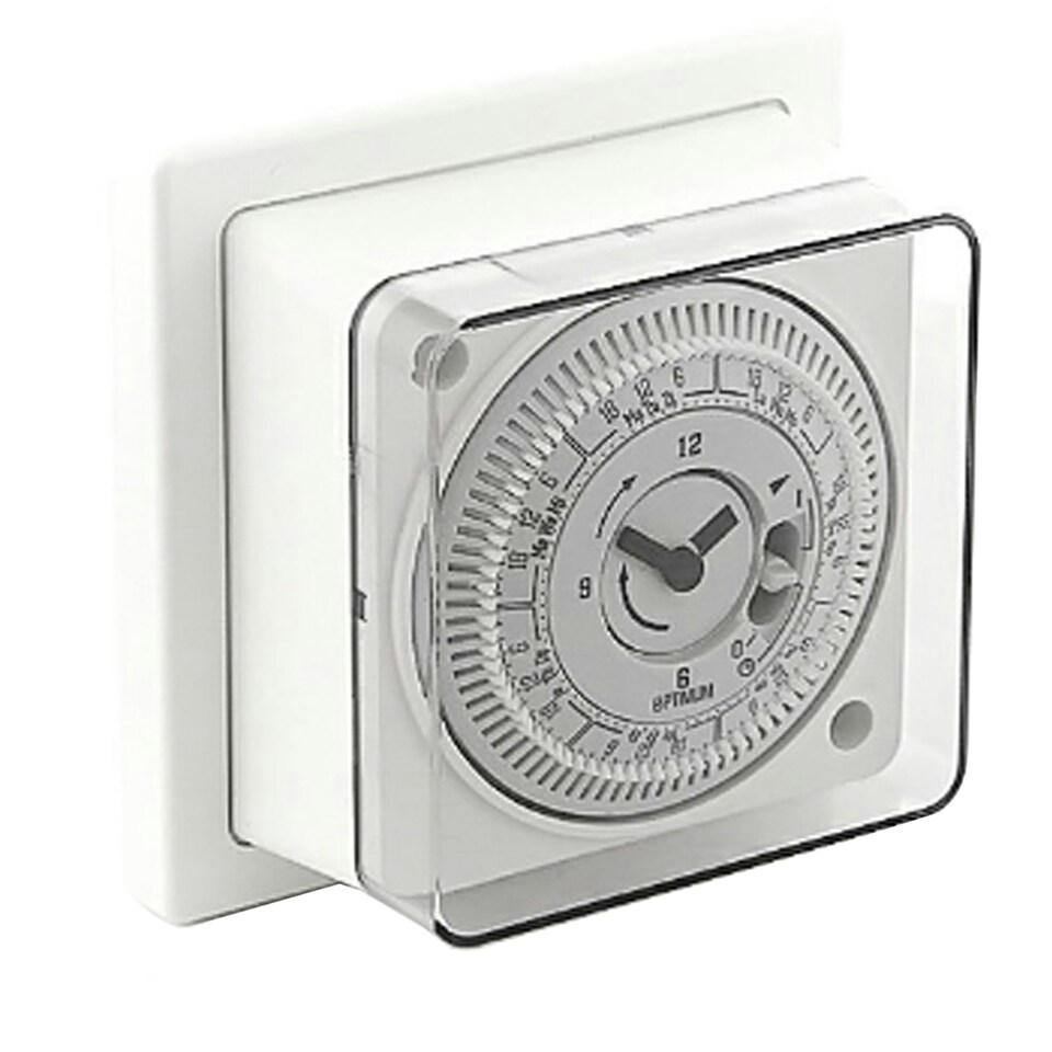 image 1 of Optimum 7 Day Socket Box Timer Time Switch Surface Single Wall Pattress