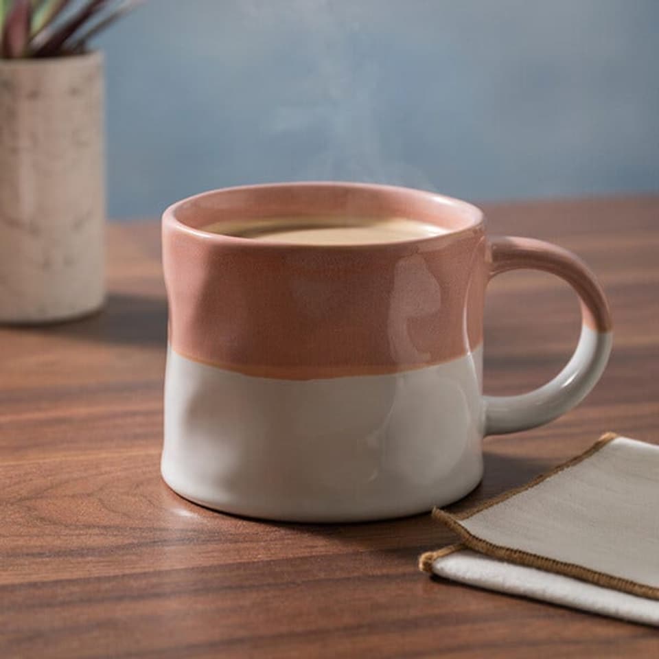 image 1 of Mikasa Pink & White Ombre 350ml Mug