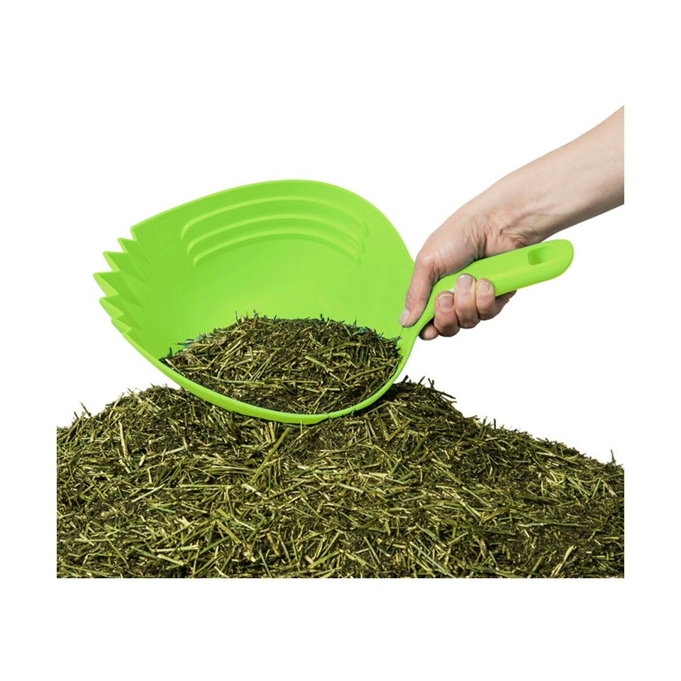 image 1 of Parallax Plastics Ltd Shark Skup Horse Feed Scoop - Lime Green - One Size