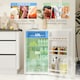 image 7 of HOMCOM 91L Freestanding Under Counter Fridge with Lock White