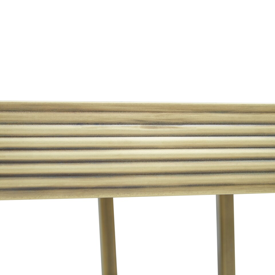 image 1 of Interiors by Premier Mirrored Top Side Table With Gold Polished Frame Green