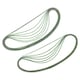 image 5 of 100pc 10mm x 600mm Sanding Belts For Long Reach Air Sanders Grinding