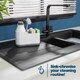 image 2 of White Sink Caddy with Soap Dispenser