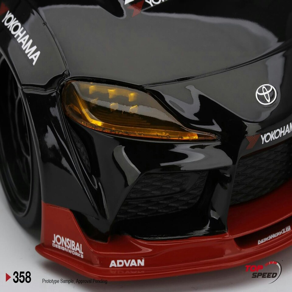 image 1 of Pandem Toyota GR Supra V1.0 ADVAN Sema 2019 TSM 1:18 TS0358