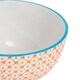 image 5 of Nicola Spring Hand-Printed Rice Bowls - 12cm - Orange - Pack of 6 | Orange | Multi-Coloured