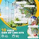 image 3 of AIYAPLAY 10-Piece Zip Line for Kids, for Outdoor, Garden, Multicoloured