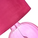 image 6 of Contemporary Light Pink Ribbed Glass Table Lamp with Soft Velvet Fabric Shade | Pink