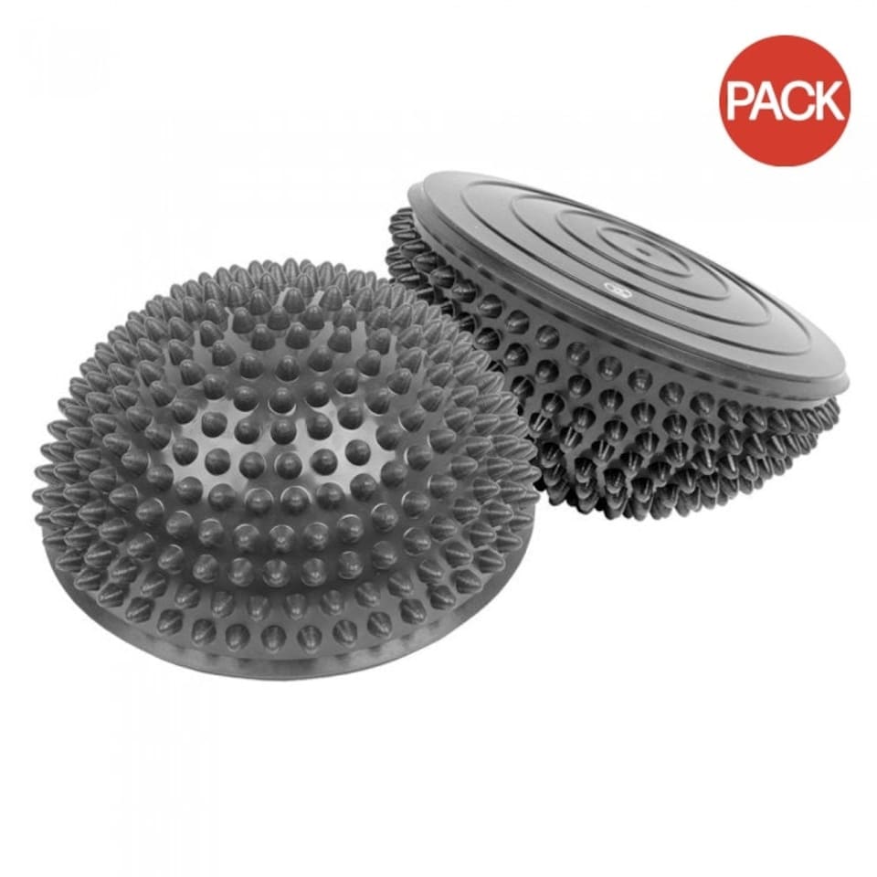 image 1 of Fitness Mad POD Dome Wobble Board (Pack of 2) - Grey - One Size