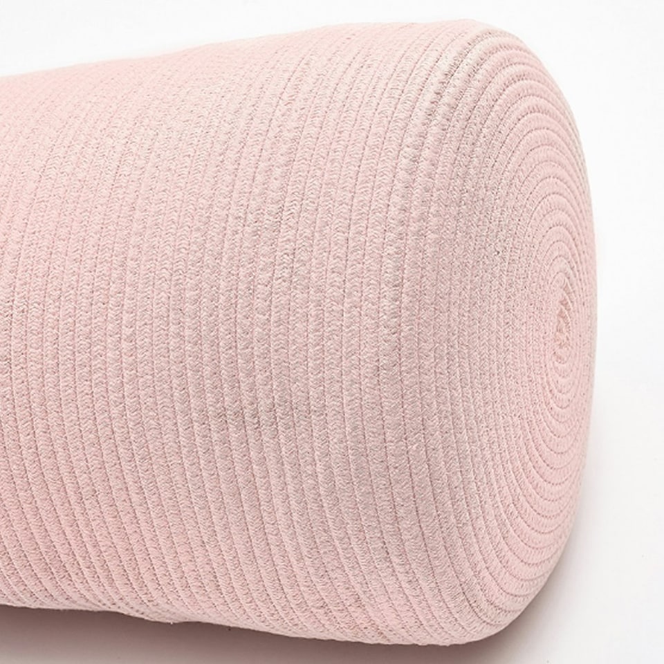 image 1 of Living and Home Woven Basket, Pink | Pink