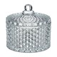 image 2 of Interiors by Premier Diamond Storage Jar For Bathroom Shelf,  Patterned Cotton Bud Storage Jar, Bathroom Cotton Swab Container