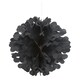 image 1 of Unique Party Tissue Paper Flutter Hanging Decoration - Black - One Size