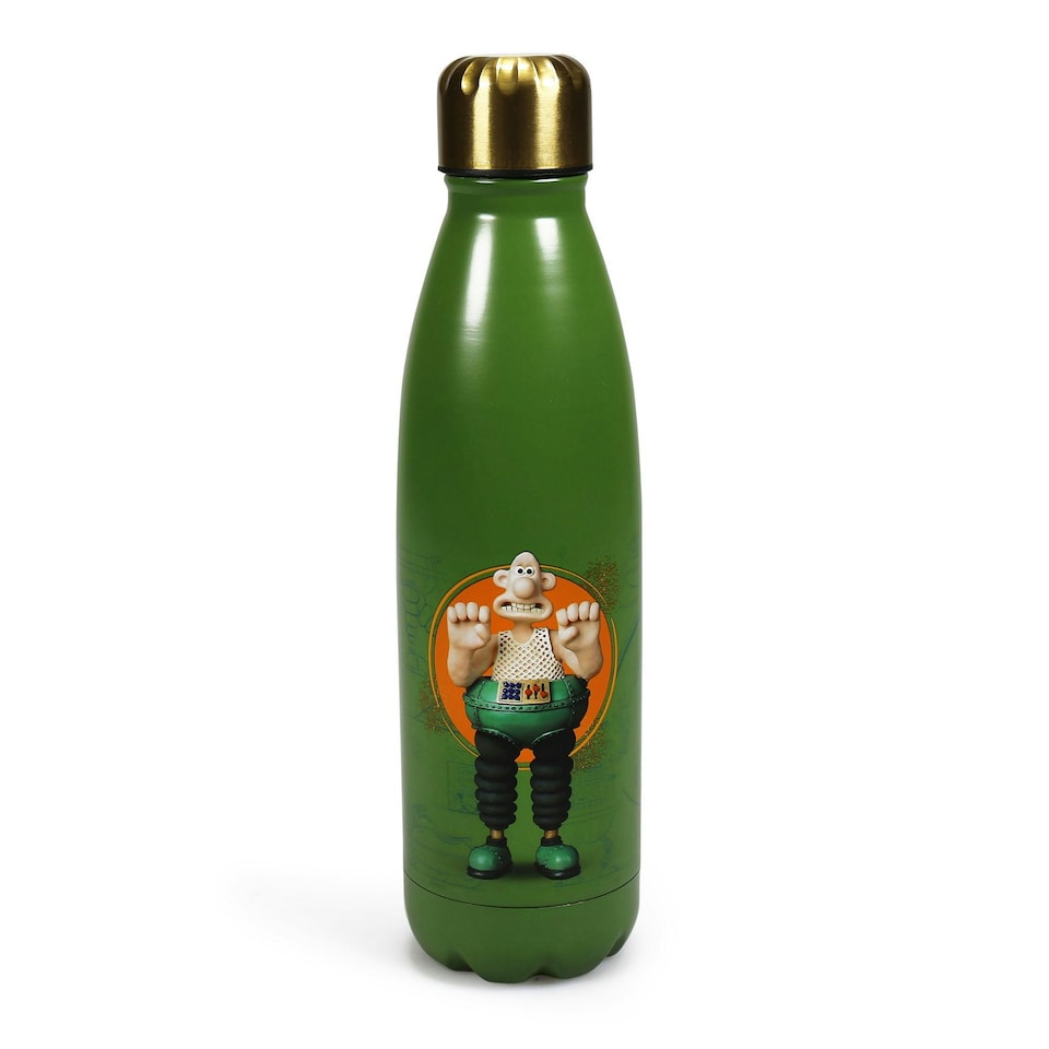 Wallace & Gromit 'Wallace' Metal Water Bottle 500ml