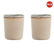 Vinga Nomimono Mug (Pack of 2) - Beige - One Size