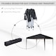 image 4 of Outsunny 3 x 3M Garden Pop Up Gazebo Height Adjustable Marquee Party Tent Wedding Canopy with Carrying Bag, Black