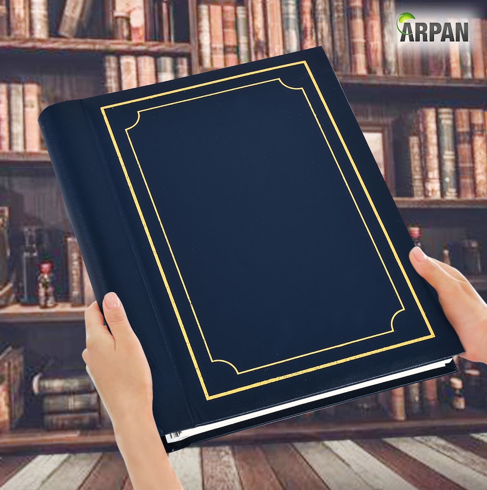 image 1 of ARPAN Self Adhesive Spiral Ring Binding Photo Album – 36 Sheets / 72 Sides – Large Sticky Page Scrapbook Memory Album for Photos, Keepsakes & Special Occasions