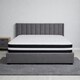 image 4 of 8 Inch Deep Black and White 3D Airflow Micro Quilted Foam Free Mattress | Black | King