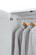 image 3 of Paddington 6 Door 2 Drawer Mirrored Wardrobe | White | Black Handles