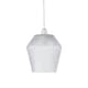 image 2 of Set of 2 Porter - Clear Textured Glass Easy Fit Pendant Shades | Clear | Small | 2