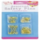 image 2 of 100 Pack Assorted Size Gold Safety Pins