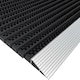 image 3 of Nicoman Aluminium Door Mat with Slats & Black Brushes