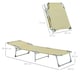 image 5 of Outsunny Camping Cot Picnic Sun Lounger Portable Folding Chaise Chair