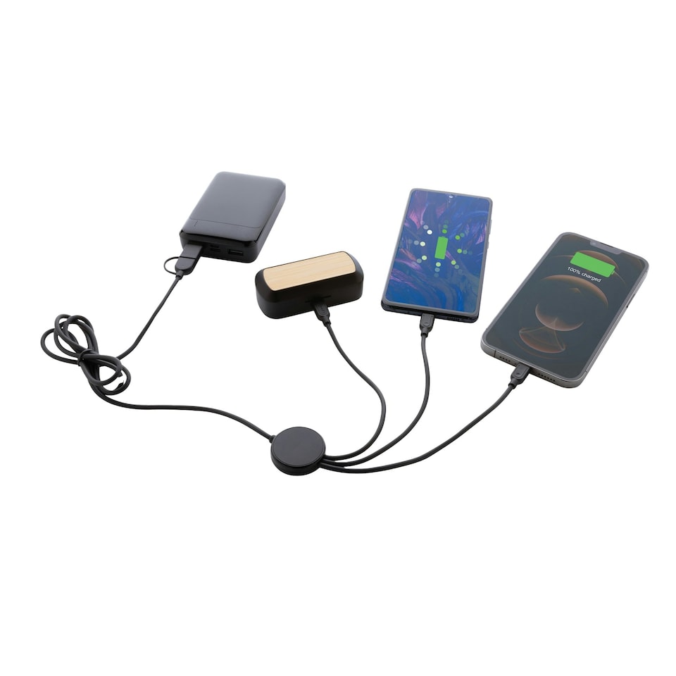 image 1 of XD Collection 6-In-1 Cable - Black - One Size