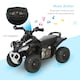 image 3 of HOMCOM No Power Quad Toddler Ride on Car Foot-to-Floor Sliding Black