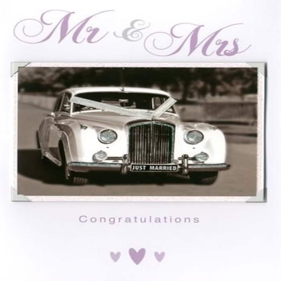 image 1 of Second Nature Luxury Greeting Card 'Wedding Day Car'