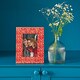 image 1 of Vidya Red Patterned Photo Frame