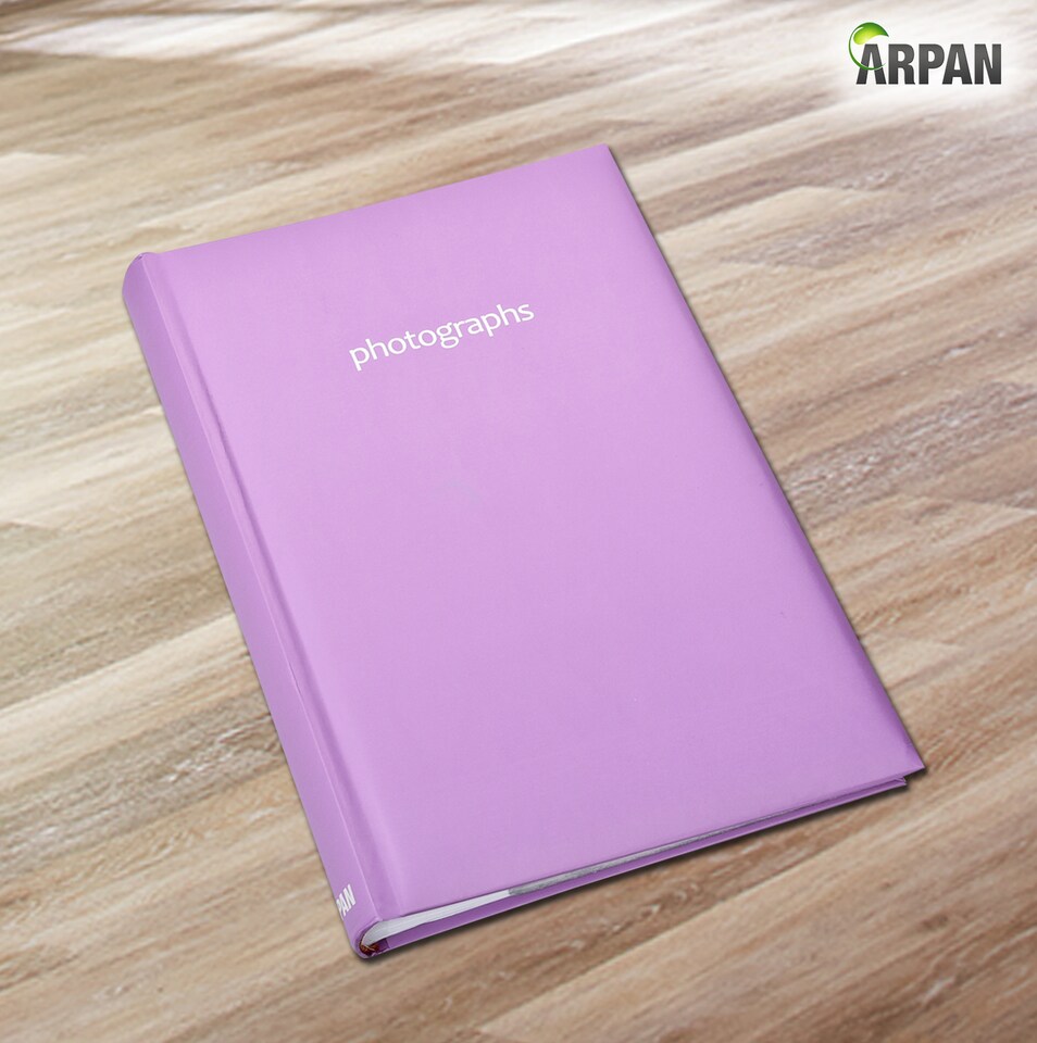 image 1 of ARPAN Large Slip In Memo Photo Album for 300 Photos 6x4" (10x15cm) – Hardcover Picture Album with Memo Writing Space for Family, Wedding & Travel Memories