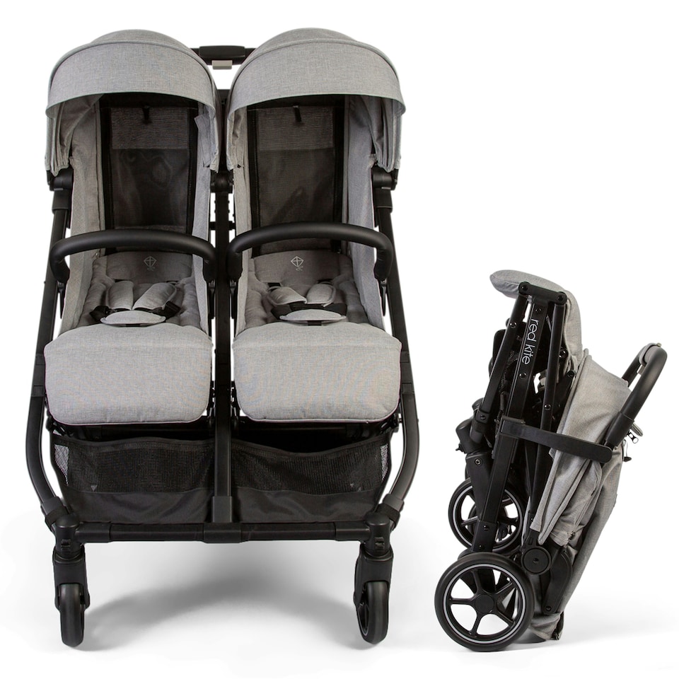 image 1 of Red Kite Push Me Dubl Twin Stroller Grey