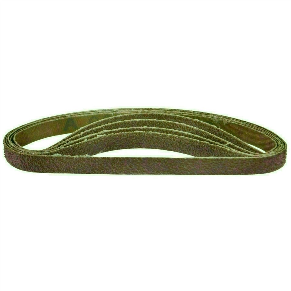 image 1 of Belt Power Finger File Sander Abrasive Sanding Belts 330mm x 10mm 60 Grit 50pk