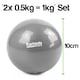 image 4 of Komodo Green Weighted Toning Balls - 2x 0.5kg