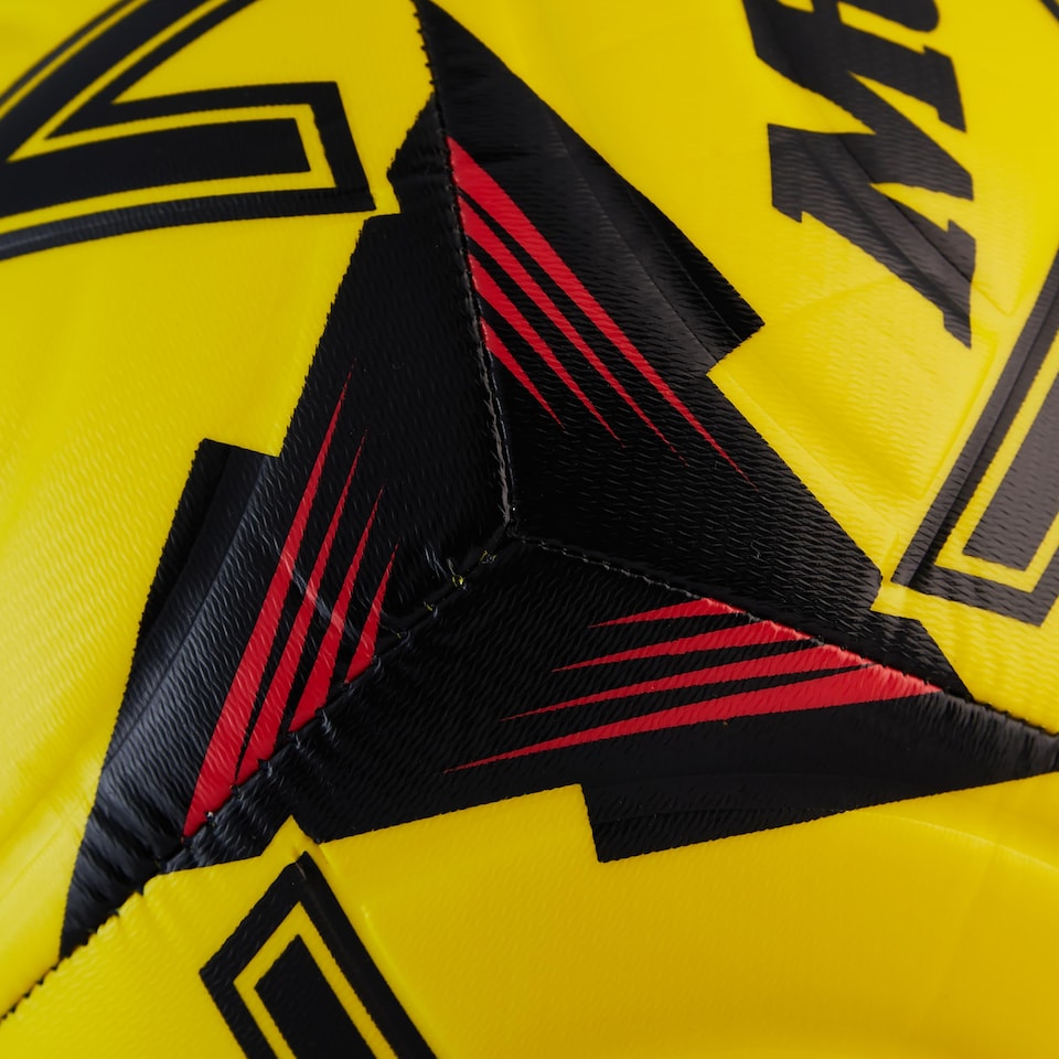 image 1 of Mitre Impel One Level Training Football Soccer Ball Fluo Yellow/Black/Red - Size 3