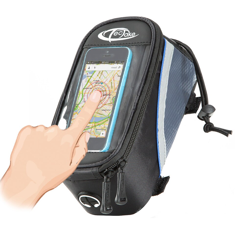 image 1 of Phone holder for bike | Black | black/grey/blue | 1.9 L | 1