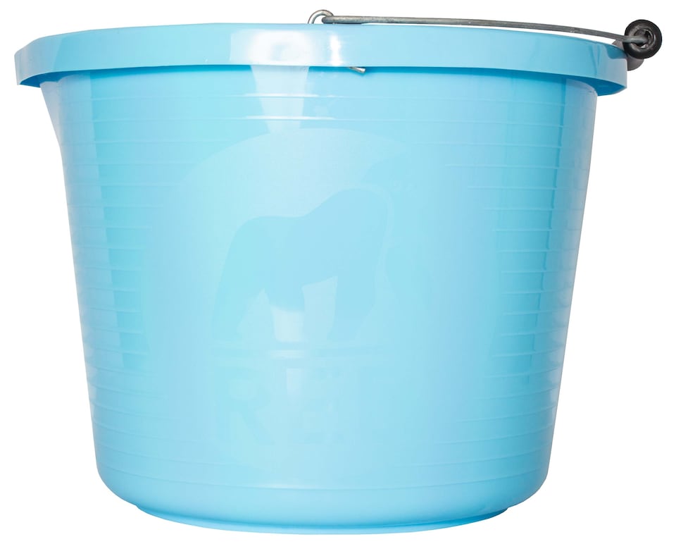 image 1 of Red Gorilla Premium Bucket - Heavy-Duty Recyclable Plastic Bucket with Metal Handle | Blue | Sky Blue