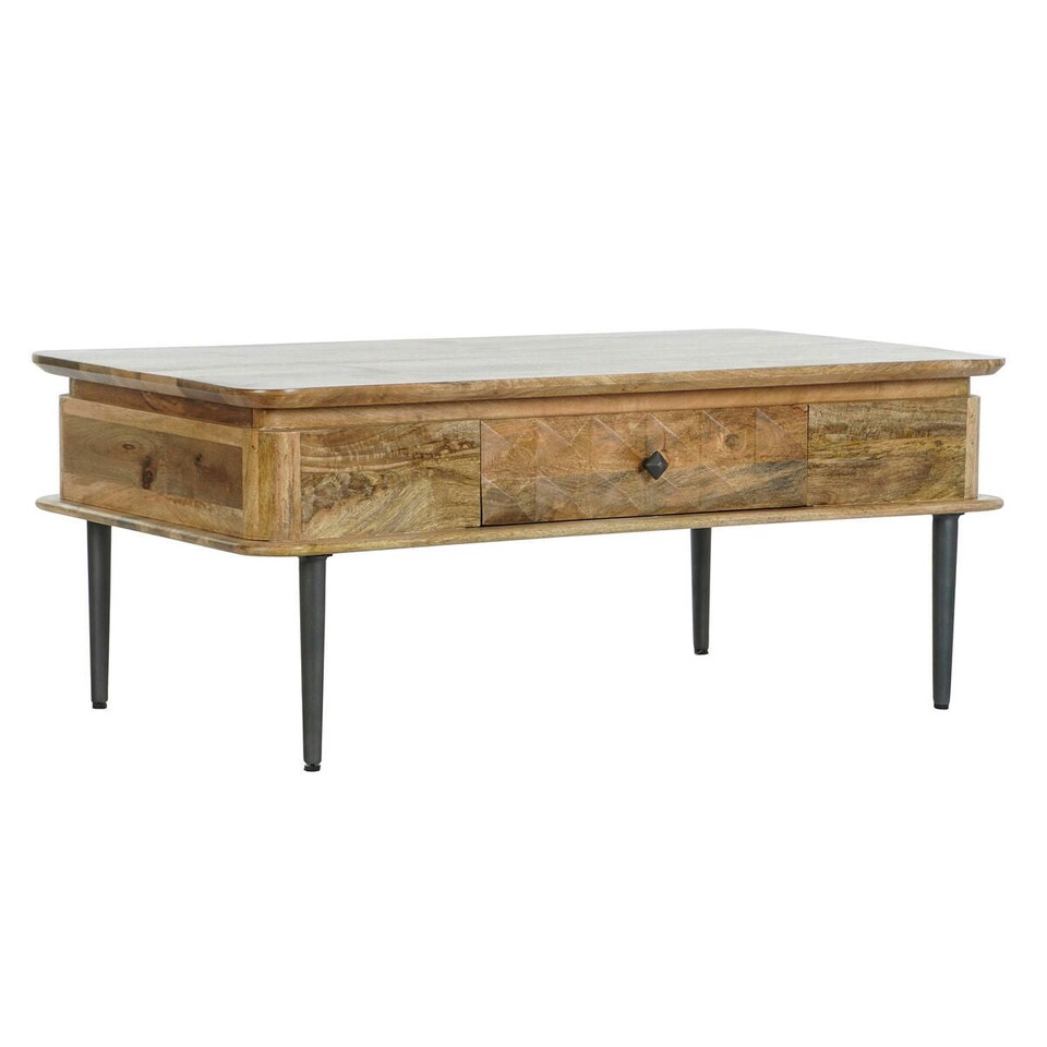 image 1 of Centre Table DKD Home Decor 116 x 60 x 46 cm Metal Aluminium Mango wood N/A